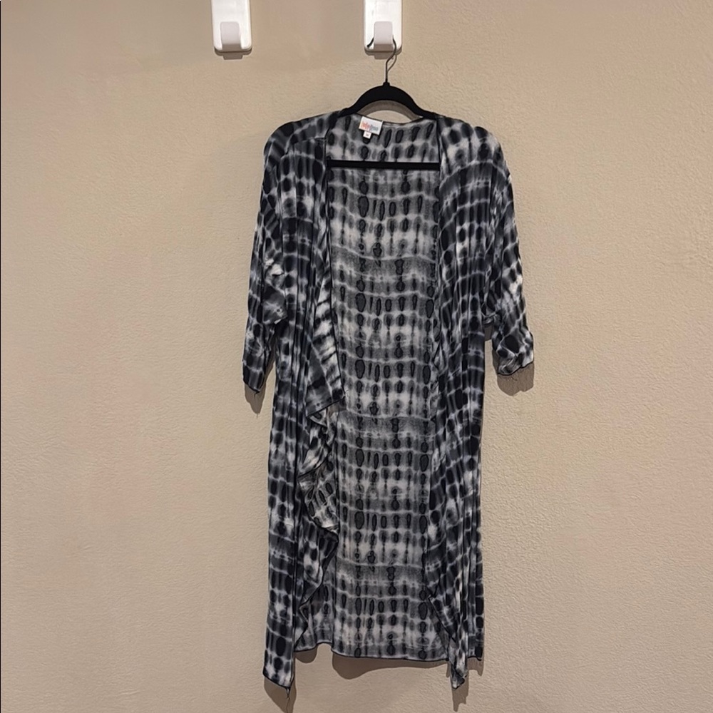 LuLaRoe Black and White Cardigan Sweater
